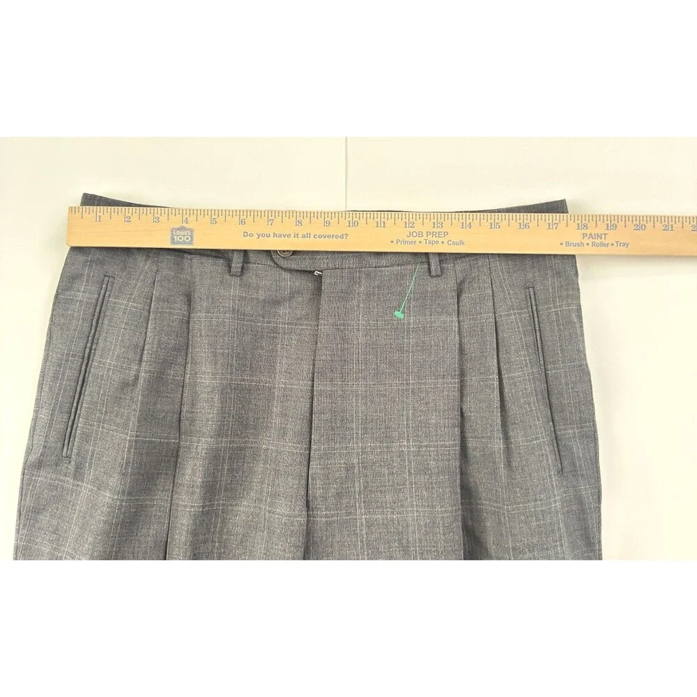 Ermenegildo Zegna Gray Double Breasted Men's Suit Fine Worsted Super 100's SZ 54